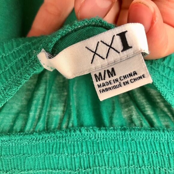 Forever 21/ Emerald Green‎ Strapless Dress/ Sz M - Picture 3 of 4